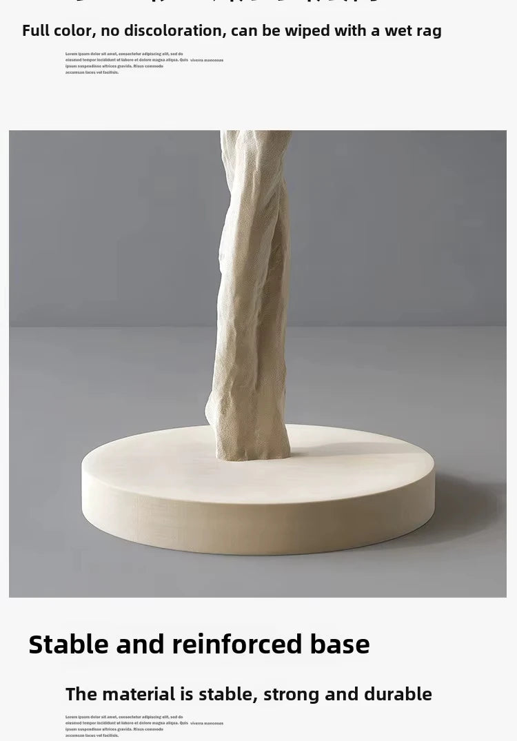 Sculptural Resin Lamp – 85 cm LED Accent