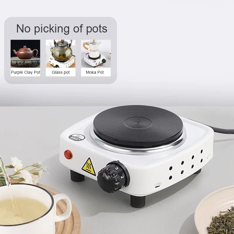 DMWD 110V Electric Hot Plate & Mini Stove – Coffee, Milk Tea & Mocha Heater, Small Furnace, US Plug