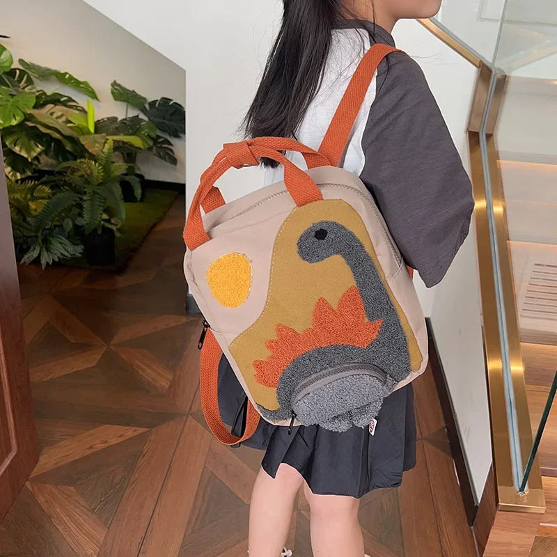 Custom Embroidered Dinosaur Name Backpack – Personalized Toddler Kindergarten Bag