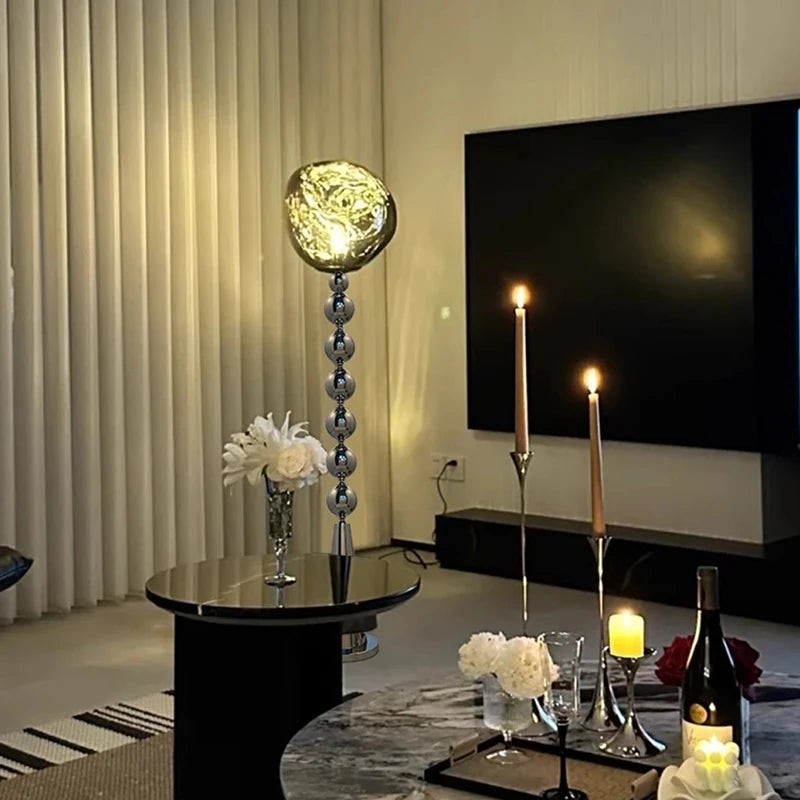 LED Floor Lamp – 150 cm Black or Silver