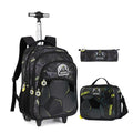 Rolling School Backpack – Boys Wheeled Book Bag