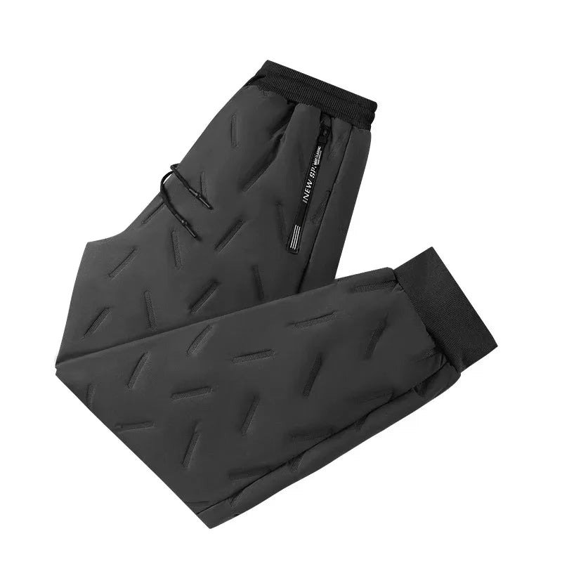 Women's Warm Plush Straight Leg Drawstring Pants — Thickened Winter Sport Trousers
