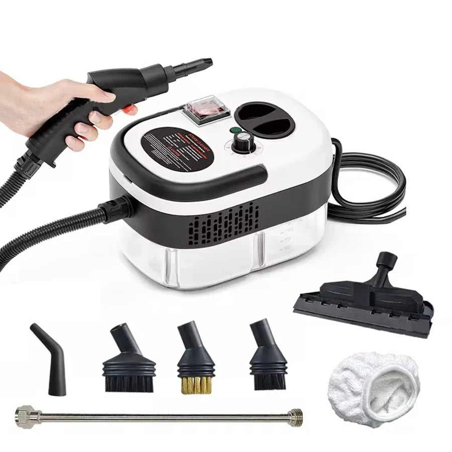 Portable Handheld Steam Cleaner — High-Temperature Pressurized Cleaning Machine with Brush Heads