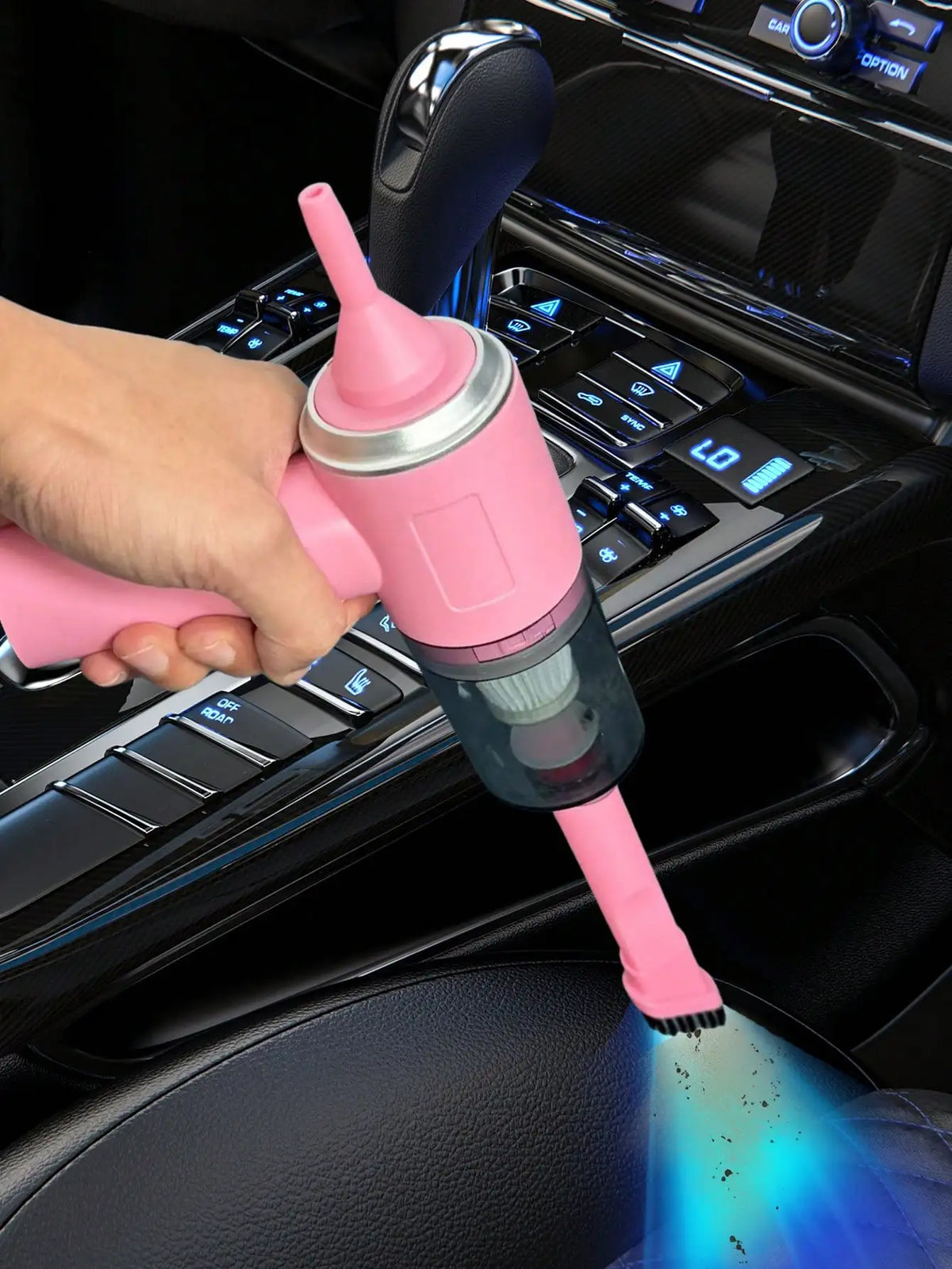 3-in-1 Suction & Blowing Vacuum Cleaner — USB Charging Portable Car & Home Vacuum with 3 Blow Nozzles
