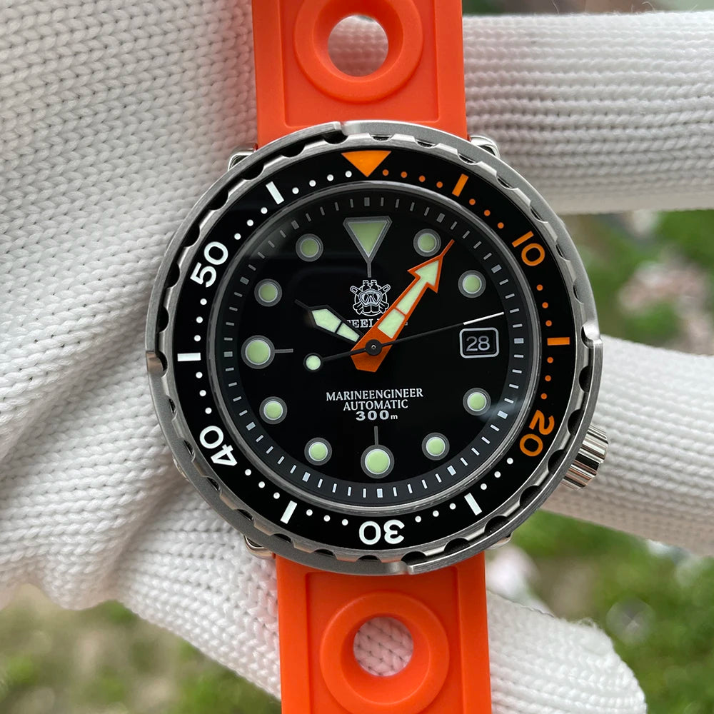 STEELDIVE SD1975C Tuna Can Dive Watch | 300M Waterproof NH35 Movement Ceramic Bezel
