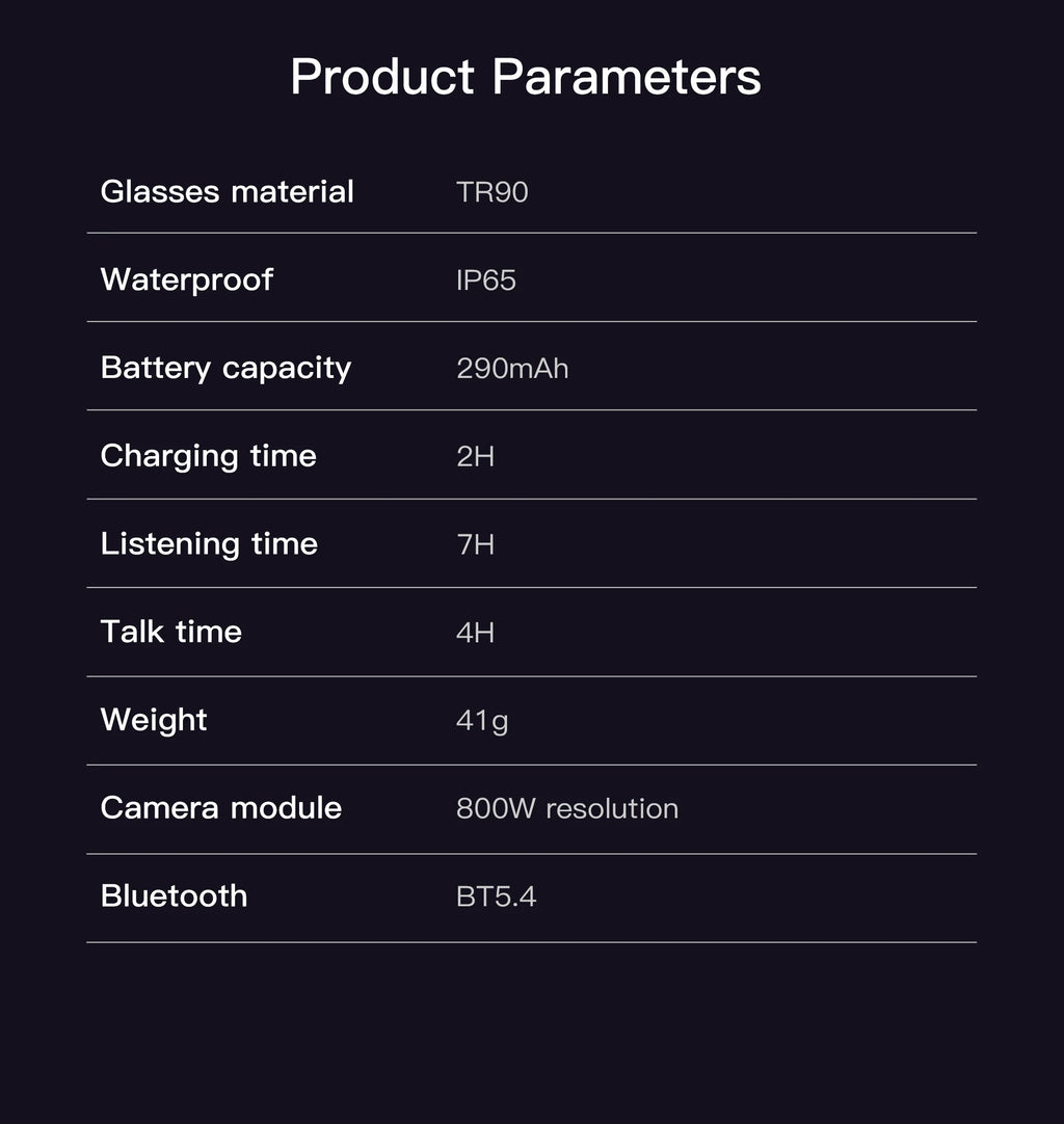 4K 8MP AI Smart Glasses — HD Camera, 150+ Language Translation, ChatGPT, WiFi & Bluetooth Calling