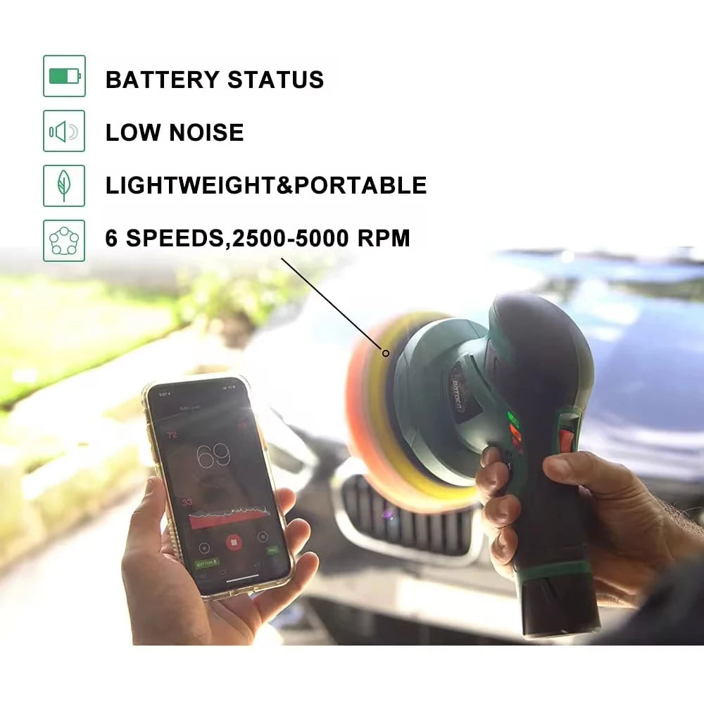 BATOCA Cordless 6-Inch Dual-Action Car Polisher