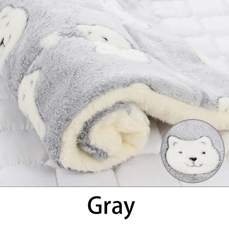 Flannel Pet Sleeping Mat – Soft Dog & Cat Bed Cushion, Puppy Sofa Mattress, Small to Large Dogs