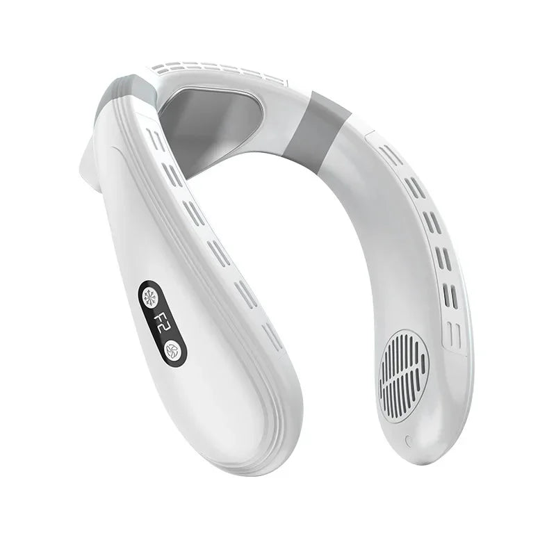 Portable Neck Air Conditioner — Rechargeable Semiconductor Bladeless Cooling Fan Wearable Cooler