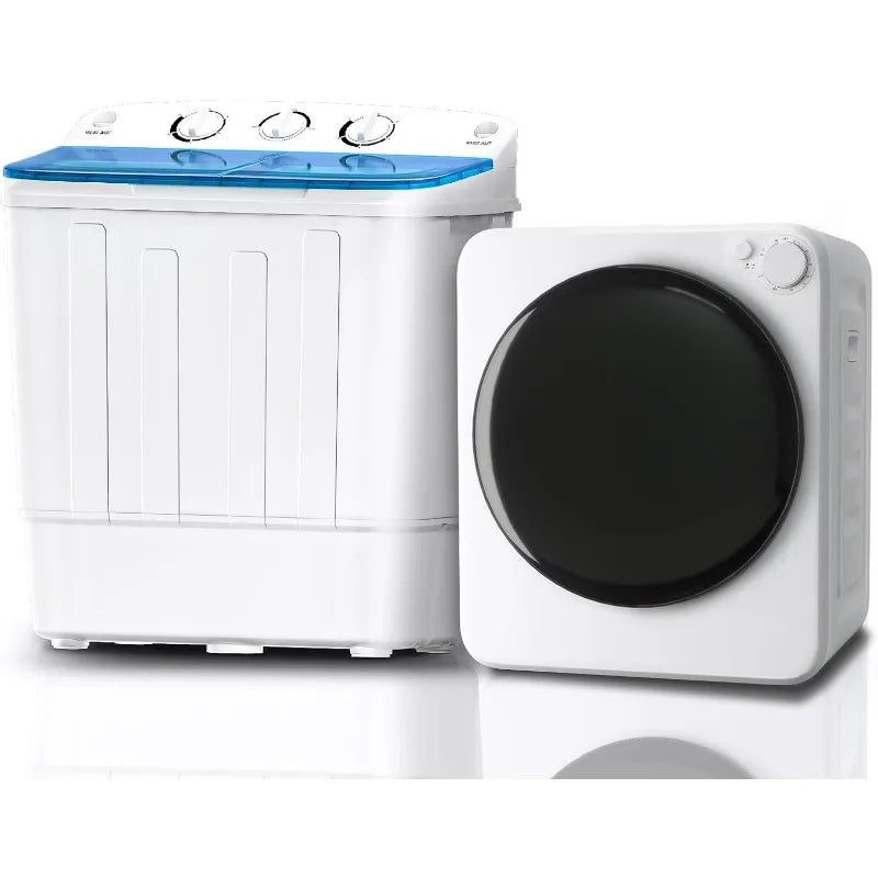 Portable Washer & Dryer Combo Set — 32 lbs Dryer Capacity, 5 Drying Modes, 18 lbs Fully Automatic Washing Machine