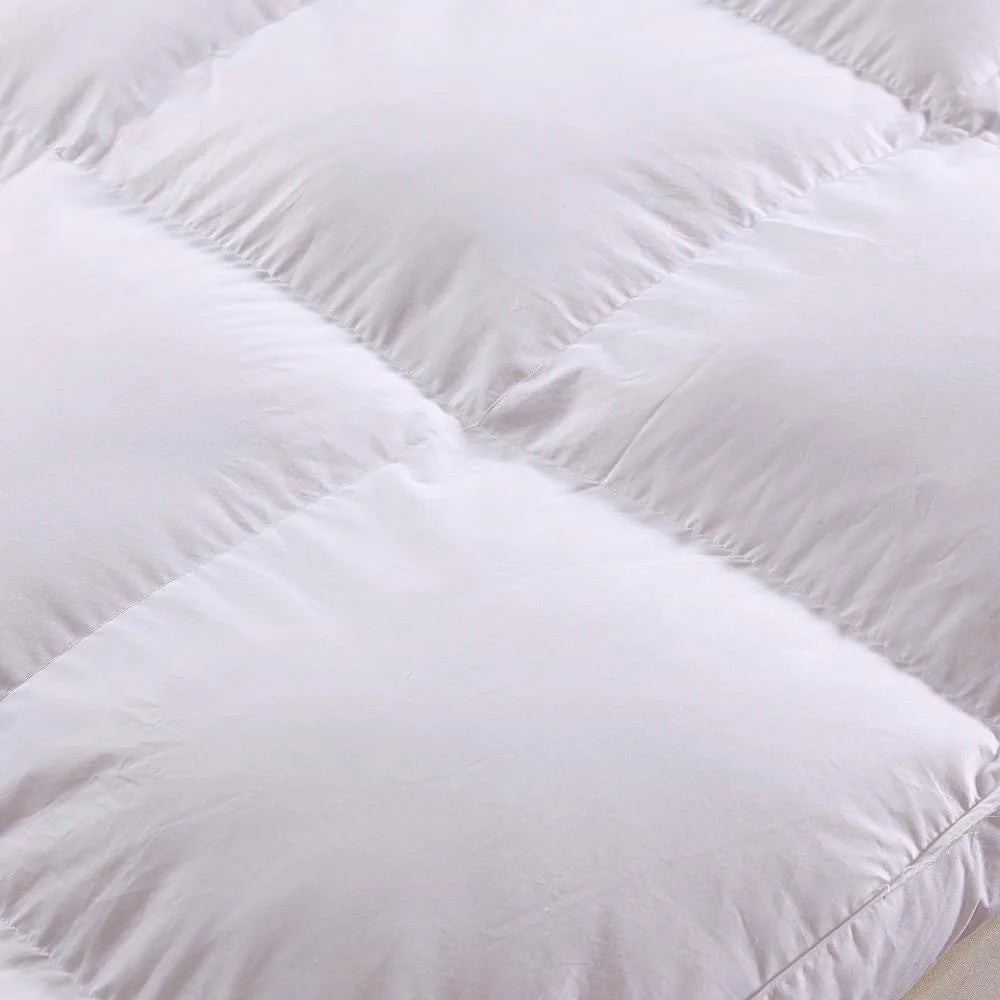 VESCOVO Goose Down Mattress Topper – Soft Back Support Tatami Mattress, Queen to King, 150-160x200cm