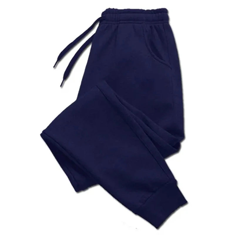 Men's Sport Jogging Trousers — Loose Fit Solid Color Streetwear Sweatpants