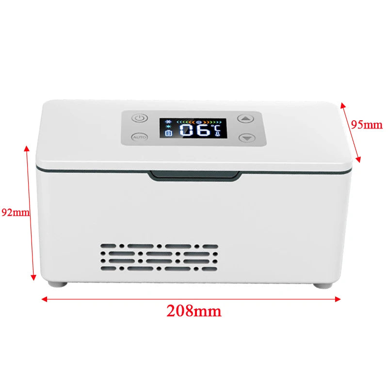Portable Car Insulin Mini Fridge – USB Charging Thermostat Cooler for Insulin, Growth Hormone & Interferon