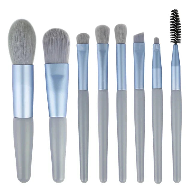 Soft Hair Makeup Brush Set — Foundation & Blush