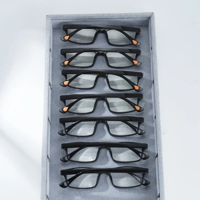 7-Piece Anti-Blue Light Reading Glasses Set — Flexible Ultralight Presbyopia Glasses for Men & Women (+100 to +400)