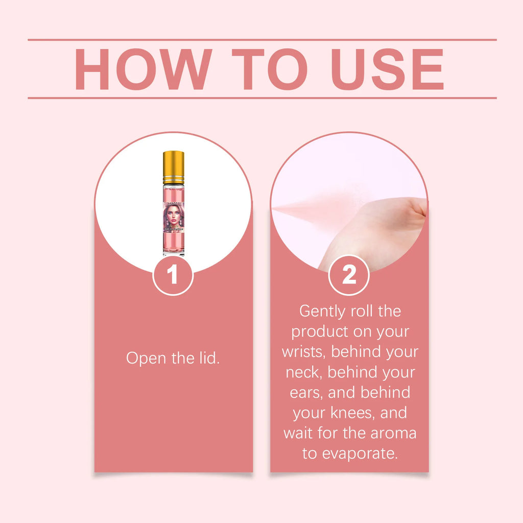 Women's Natural Floral Perfume Oil 10ml – Alcohol-Free Plant Extract Fragrance