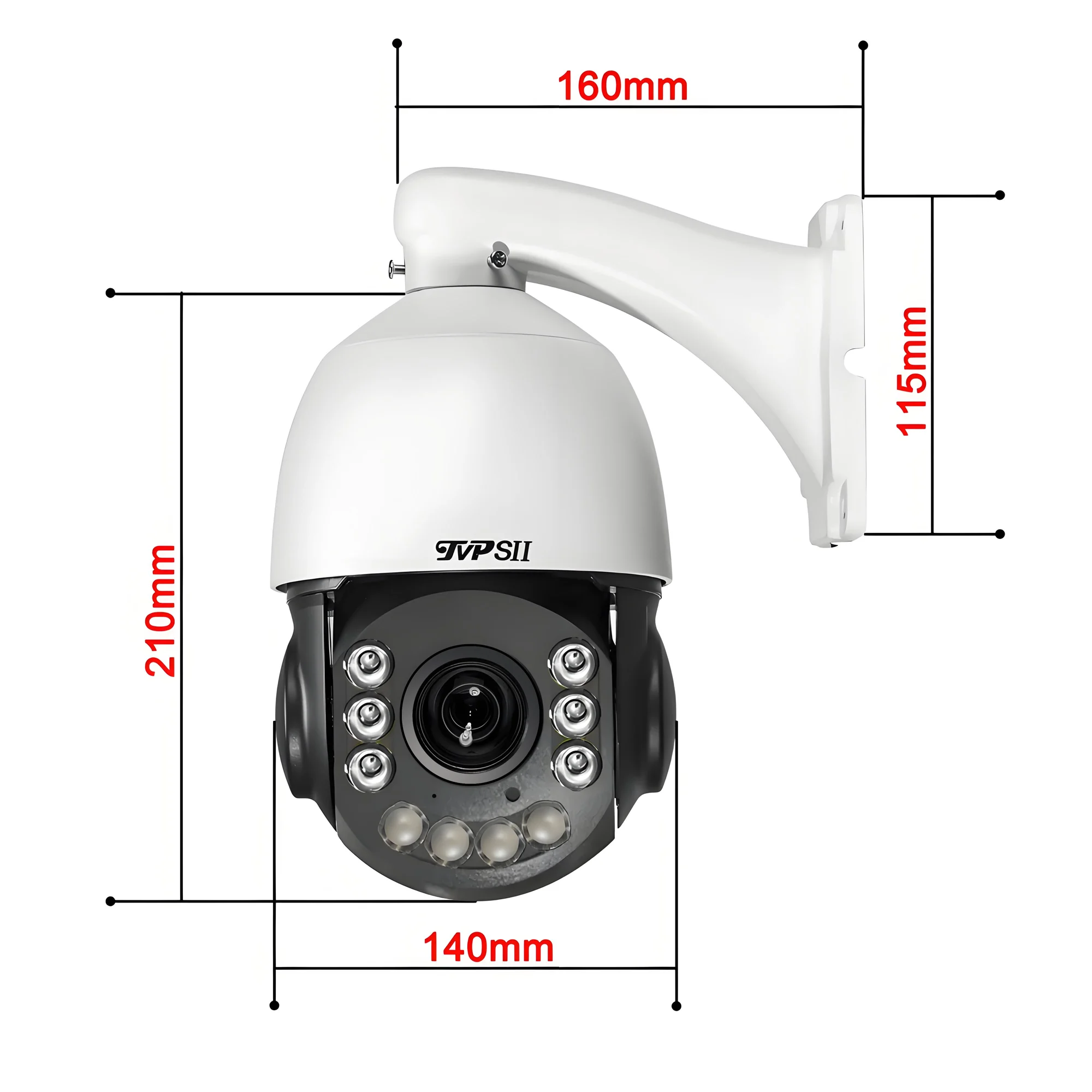 4K 54x Optical Zoom PTZ IP Security Camera — 360°