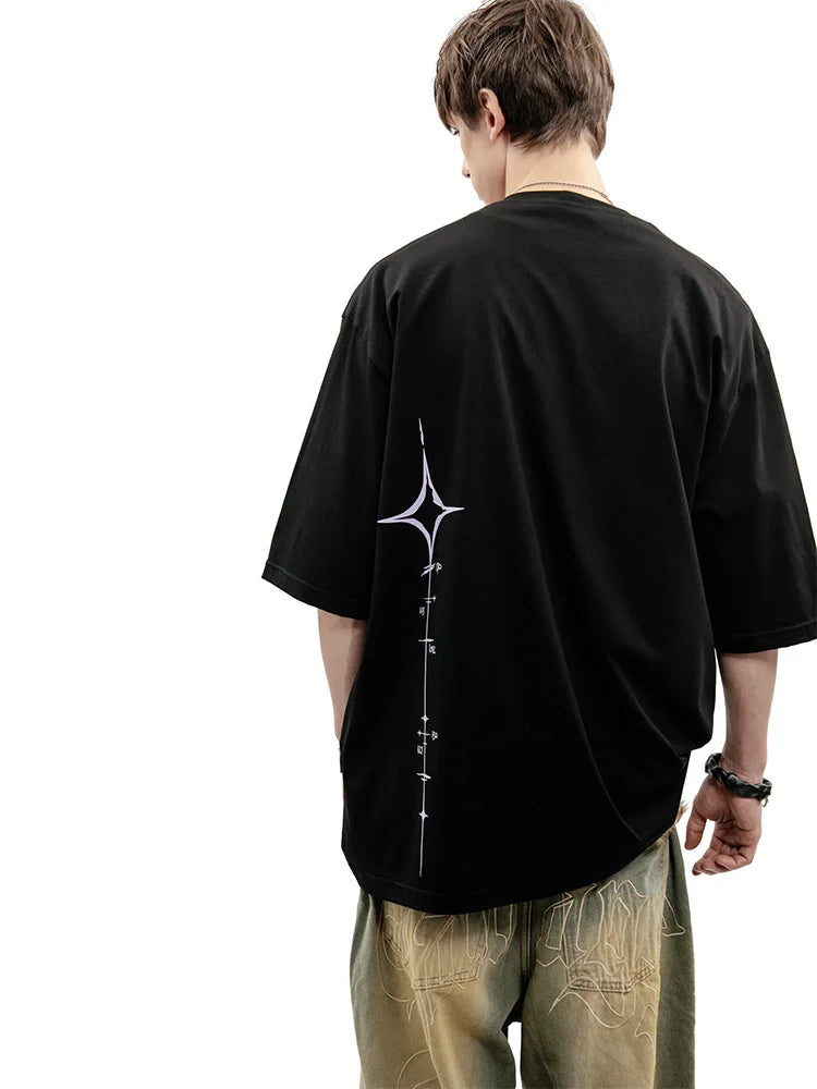 Y2K Harajuku Vintage Tour Graphic Oversized T-Shirt — 100% Cotton Streetwear Tee Unisex