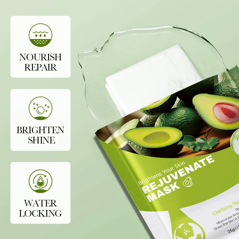 Fruit Facial Sheet Masks — Moisturizing 10 Pack