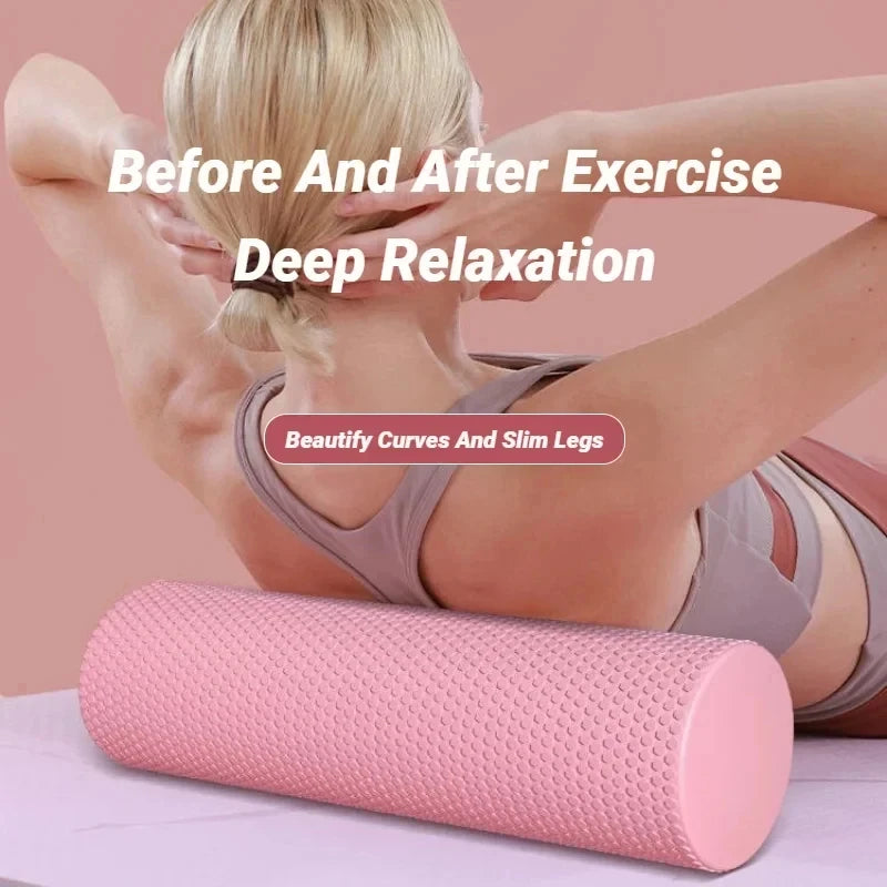 Hexagonal EVA Foam Roller – 10 x 30cm Massage Roller for Yoga, Pilates & Home Fitness Workout