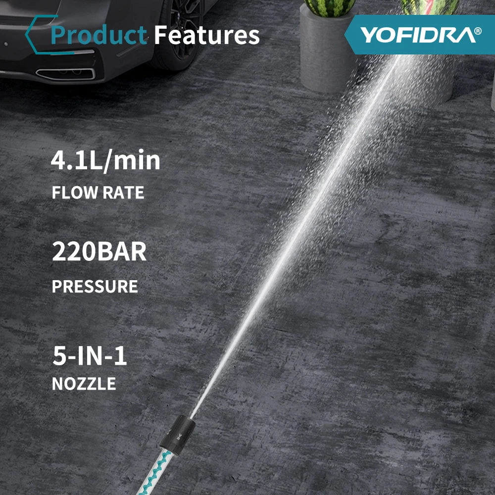 Cordless Pressure Washer – Brushless, 5-in-1 Nozzle
