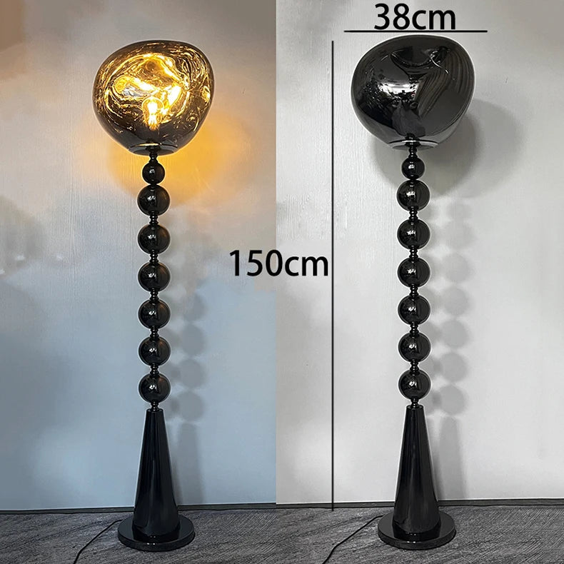 LED Floor Lamp – 150 cm Black or Silver