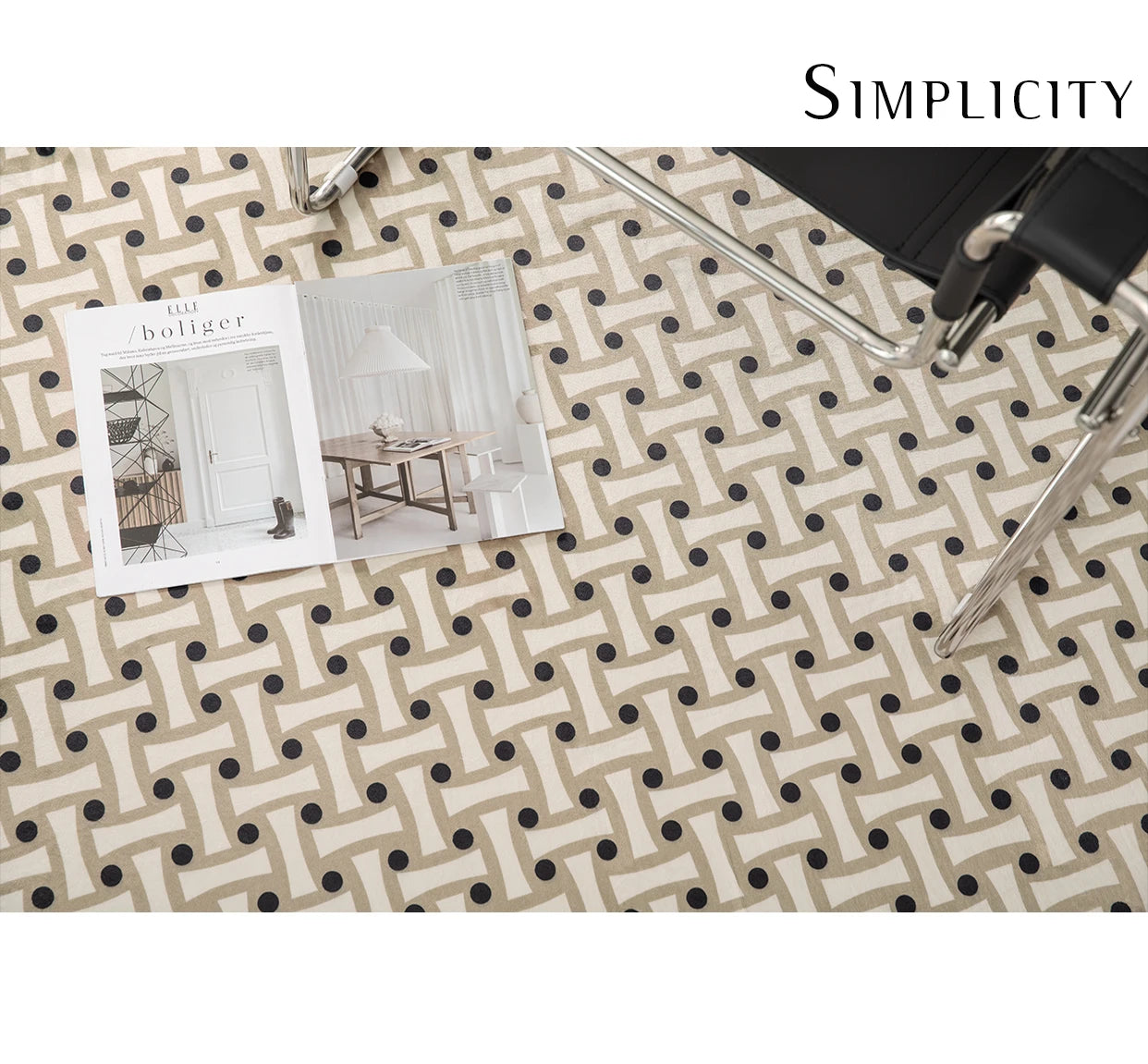 French Retro Checkerboard Plush Rug – Large Area Plaid Carpet for Bedroom & Living Room, 20 Styles & 10 Sizes