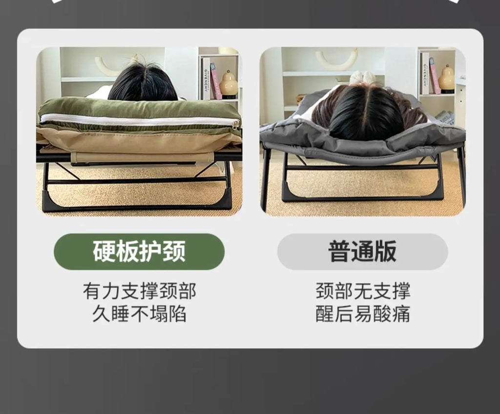 Upholstered Folding Bed with Mattress – Modern Single Lounge Sleeping Bed, Home Furniture