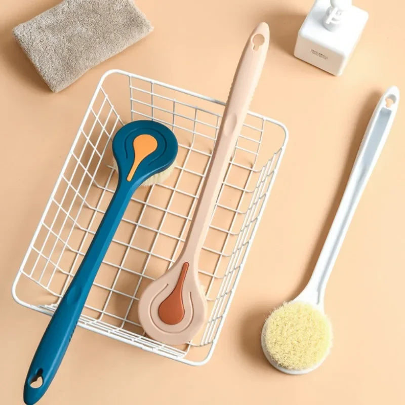 Extra Long Bath Brush with Soft Bristles – Back Scrubber Shower Massage Body Brush