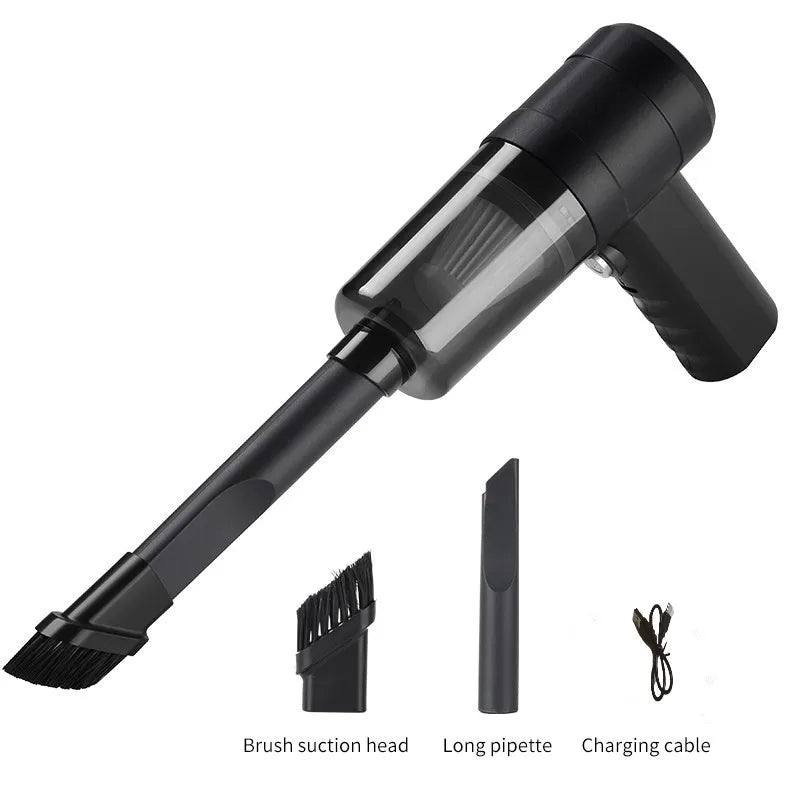 Portable Mini Car Vacuum Cleaner – USB-C Rechargeable