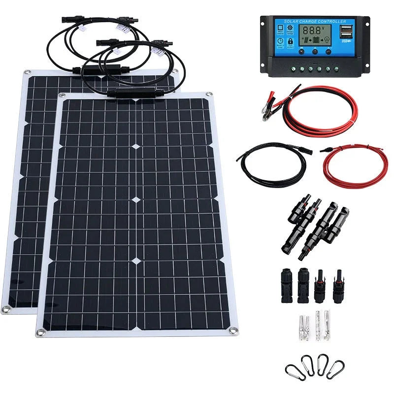 2000W Flexible Solar Panel — 110V/220V Thin-Film Panel for RV, Boat & Off-Grid Systems