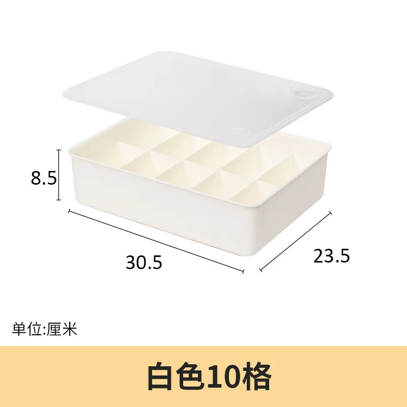 Plastic Underwear & Bra Drawer Organizer — Divider Storage Box