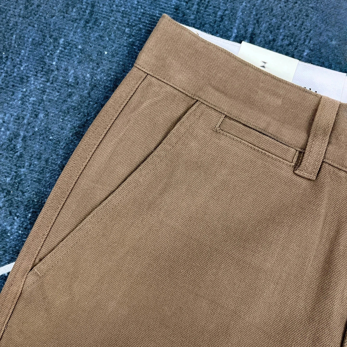Men's Heavyweight Work Pants – Retro Straight Leg Stretch Cotton Trousers