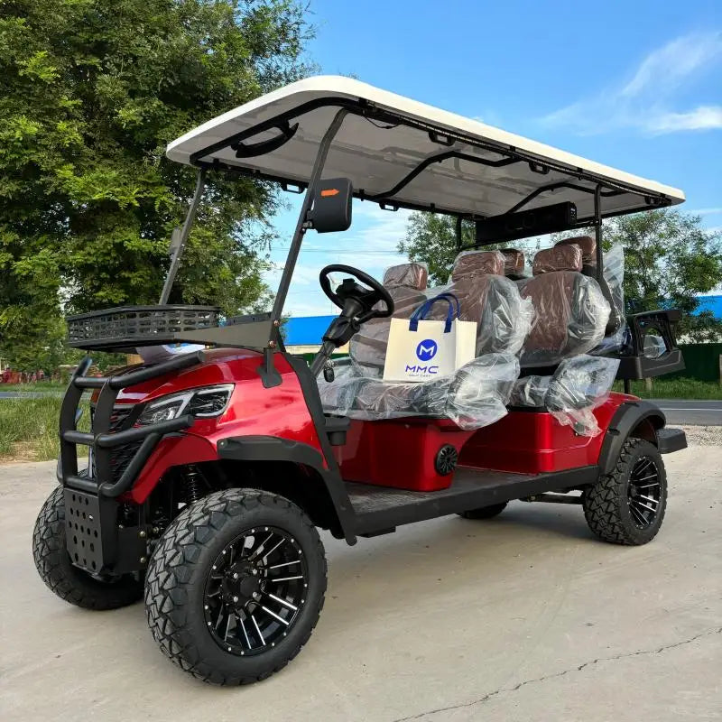 Grey Electric Golf Cart — 4 Seater 48V/60V/72V 5KW Street Legal Hunting Cart