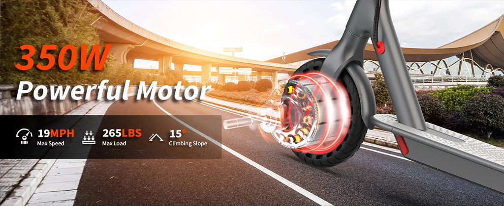 AOVOPRO ES80 Electric Scooter — 350W Motor, 19 MPH, 10.5Ah Battery, Smart App, Foldable
