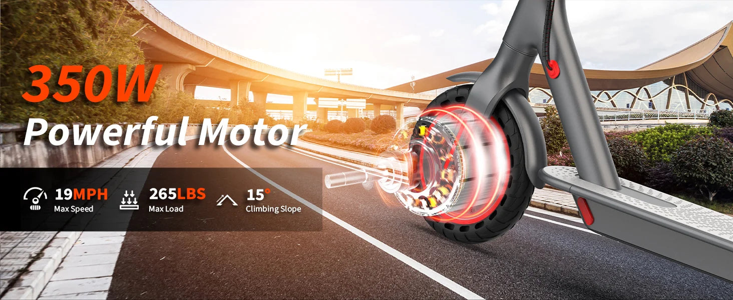 AOVOPRO ES80 Electric Scooter — 350W Motor, 19 MPH, 10.5Ah Battery, Smart App, Foldable