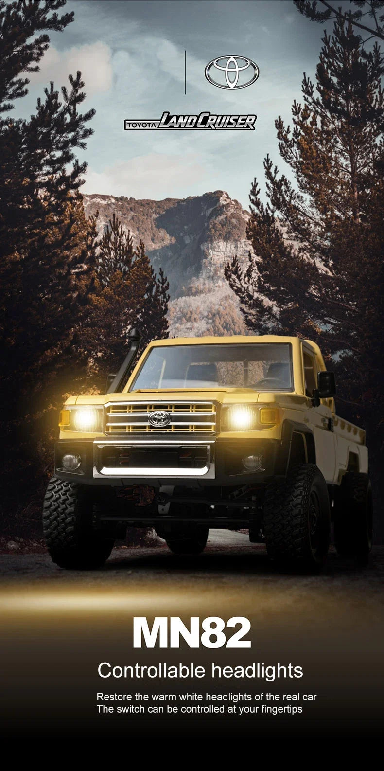 MN82 / MN82S / LC79 1:12 Scale 4WD RC Pickup Truck – Remote Control Off-Road Crawler for Kids