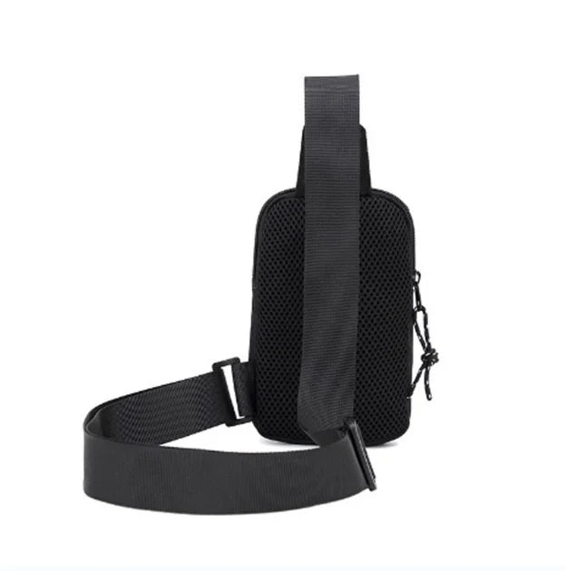 Men's Canvas Mini Crossbody Satchel Bag – Casual Waist Chest Shoulder Messenger Bag