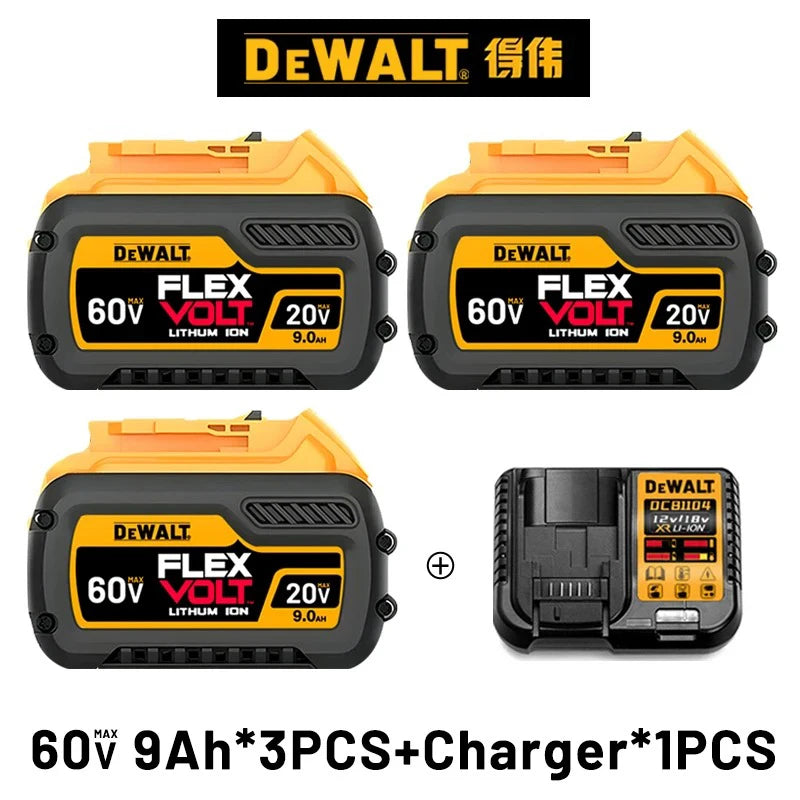 DeWALT 20V/60V MAX FlexVolt Battery – 6Ah & 9Ah Replacement for DCB606 DCB205 DCB206 Power Tools