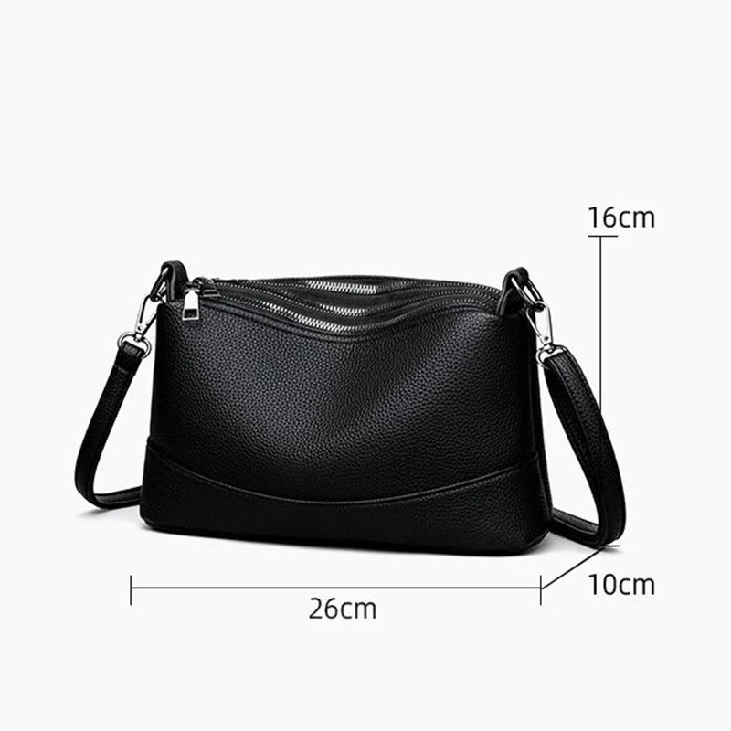 Soft PU Leather Shell Shoulder Bag – Fashion Luxury Crossbody Tote for Women