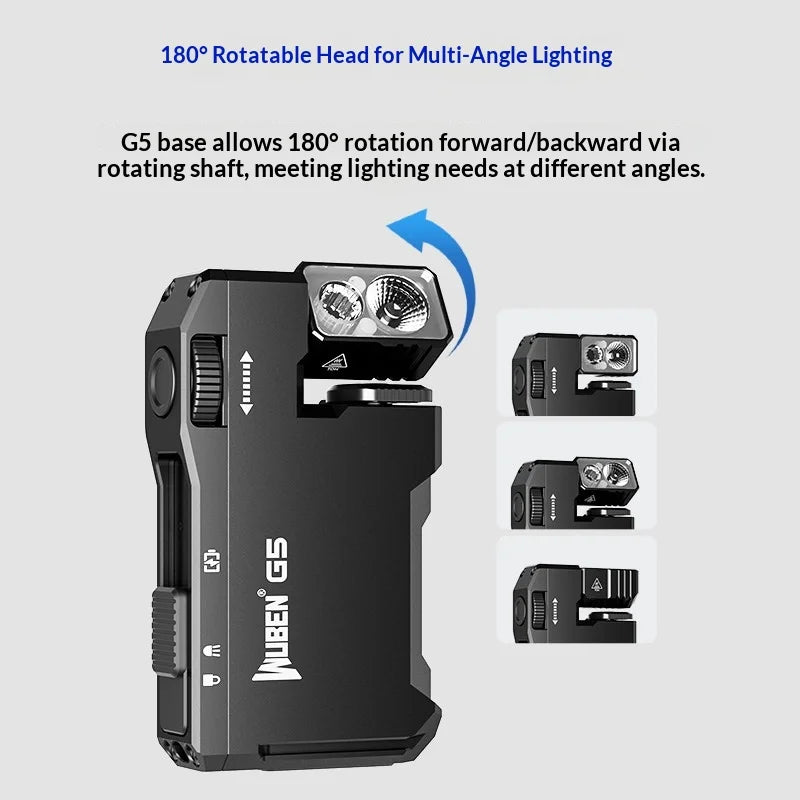 WUBEN G5 Premium EDC Flashlight – 400 Lumens, RGB, Titanium Alloy & Collector Edition Variants