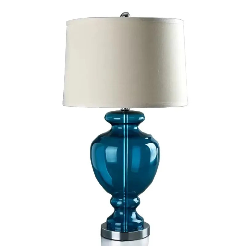 Water Ripple Table Lamp – Blue Glass Design