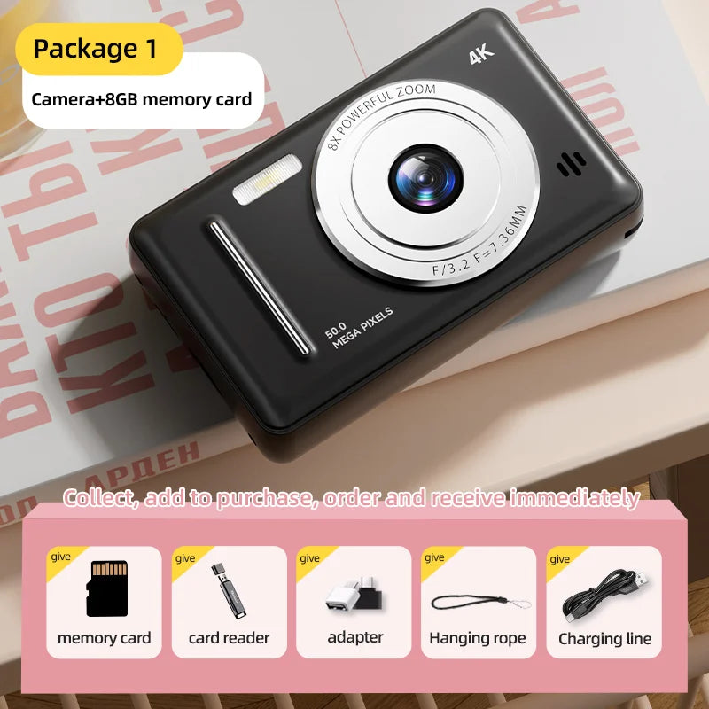 Retro Digital Camera with SD Card Storage