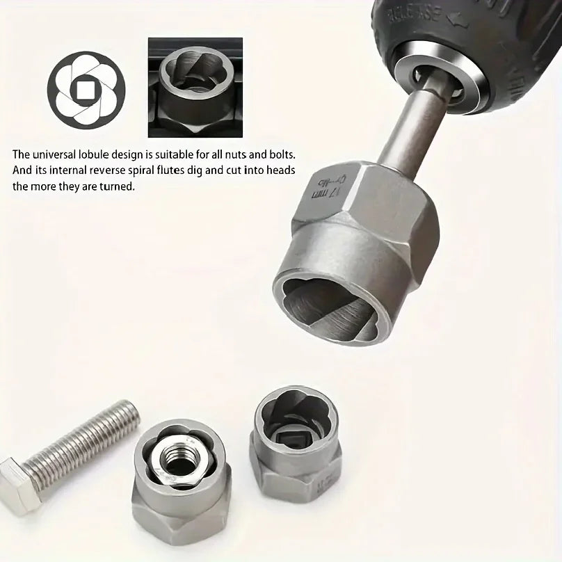 14-Piece Bolt & Nut Extractor Set