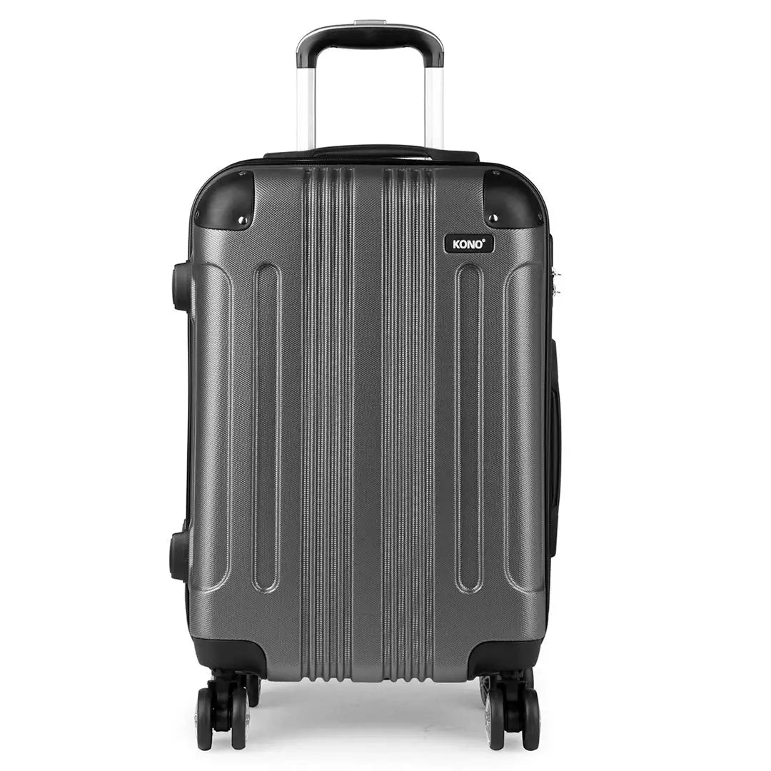 Kono ABS Hard Shell Spinner Luggage — 4-Wheel 360° Trolley Suitcase (19"/24"/28")