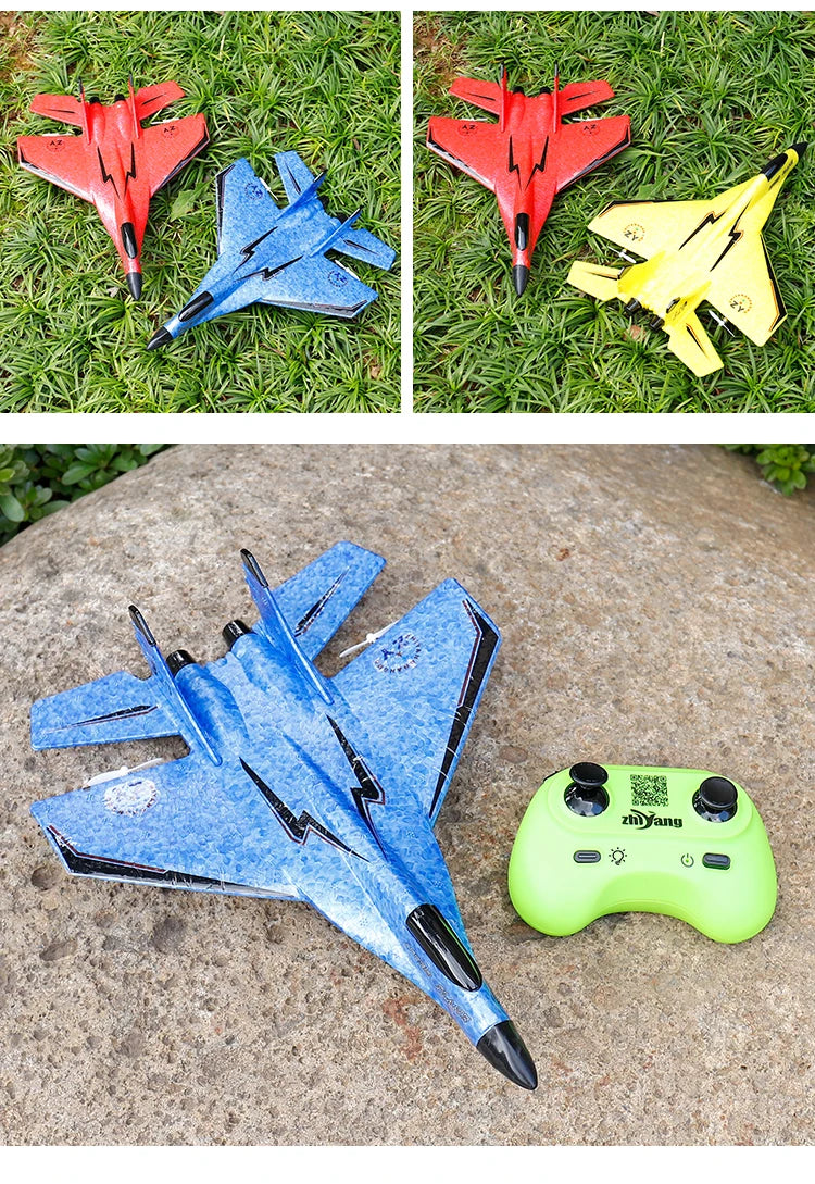 Parkten P320 2.4G RC Fixed Wing Glider Airplane – Hand Throw Foam Fighter Plane for Boys