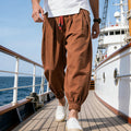Men's Chinese Style Holiday Beach Pants — Relaxed Fit Printed Vacation Trousers