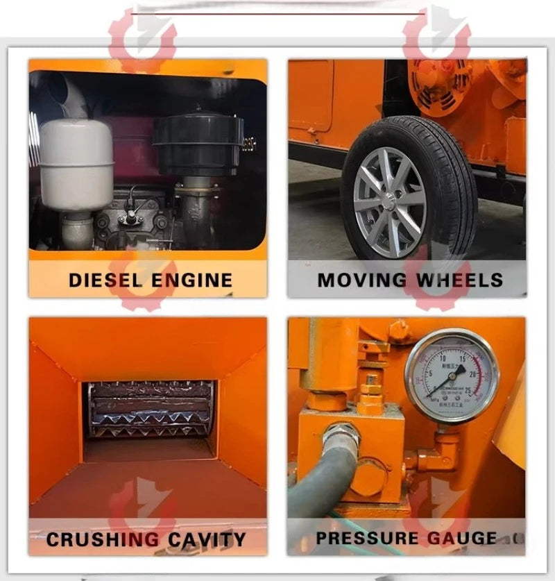 Forestry Wood Chipper & Branch Crusher – Electric or Diesel Powered, 2T/H Capacity