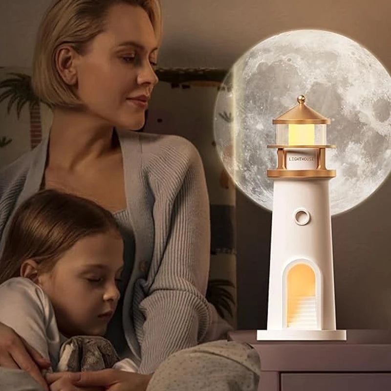 Moon Projection Lamp – Sensor, Remote & Speaker Options