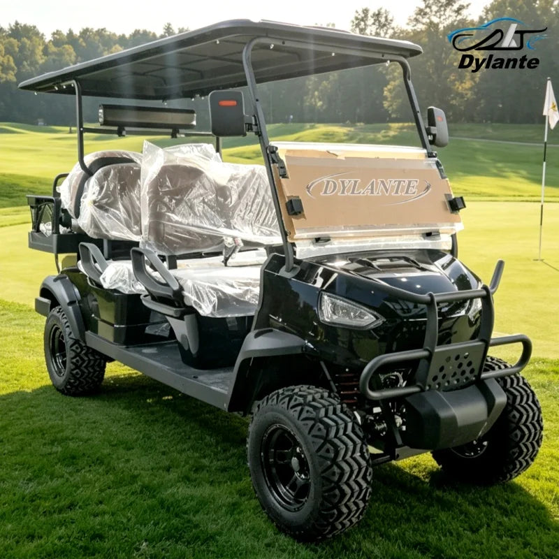 4-Wheel Drive Electric Golf Cart — 5000W Motor, 4-Seat Passenger UTV Electric Cart for Adults